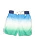 Mini Boden 100% Polyester Color Block Blue Board Shorts Size 6 - 7 - photo 1