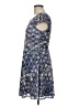 Xhilaration Paisley Blue Cocktail Dress Size L - photo 5