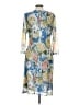 En Focus Studio Print Blue Cocktail Dress Size 12 - photo 2