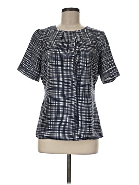 Elizabeth Mc Kay Short Sleeve Silk Top