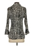 Essentials by Milano 100% Polyester Animal Print Gray Black Long Sleeve Blouse Size S - photo 2