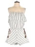 Honey Punch 100% Linen Stripes Ivory Romper Size M - photo 1
