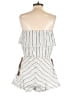 Honey Punch 100% Linen Stripes Ivory Romper Size M - photo 2