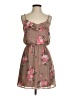 Guess 100% Polyester Floral Brown Casual Dress Size S - photo 1