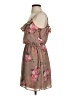 Guess 100% Polyester Floral Brown Casual Dress Size S - photo 5