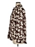 Rachel Zoe Animal Print Brown Long Sleeve Blouse Size XL - photo 5