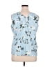 Nordstrom Blue Sleeveless Blouse Size XL - photo 2