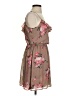 Guess 100% Polyester Floral Brown Casual Dress Size S - photo 4