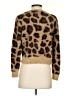 Zara 100% Polyamide Animal Print Brown Tan Cardigan Size S - photo 2