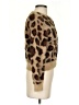 Zara 100% Polyamide Animal Print Brown Tan Cardigan Size S - photo 4