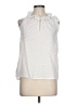 J.Crew 100% Cotton White Sleeveless Blouse Size 12 - photo 1