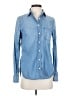 J.Crew 100% Cotton Blue Long Sleeve Button-Down Shirt Size 0 - photo 1