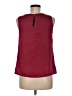 Ann Taylor LOFT 100% Polyester Burgundy Sleeveless Blouse Size M (petite) - photo 2