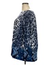 Susan Graver Blue Long Sleeve Blouse Size 2X - photo 5