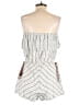 Honey Punch 100% Linen Stripes Ivory Romper Size M - photo 2