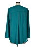 Cato 100% Polyester Teal Long Sleeve Blouse Size L - photo 2
