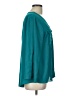 Cato 100% Polyester Teal Long Sleeve Blouse Size L - photo 4