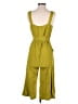 Monteau Solid Green Jumpsuit Size S - photo 2