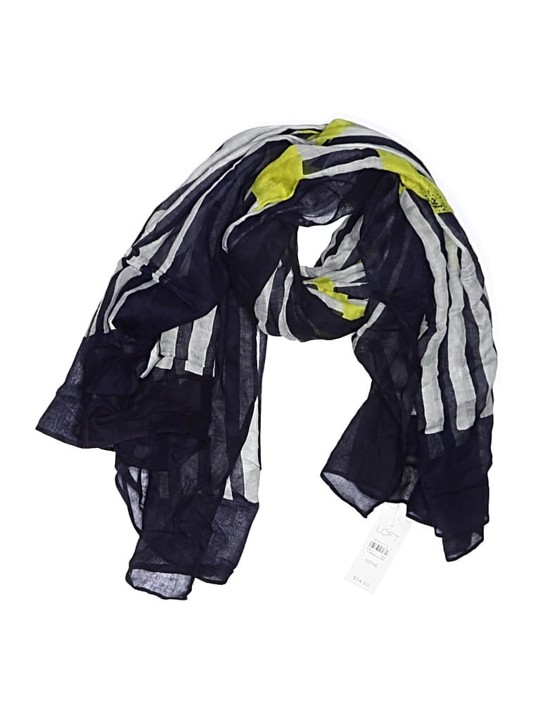 Pre-owned Ann Taylor Loft Scarf In Blue