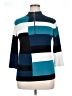 Carol Rose Color Block Blue Pullover Sweater Size XL - photo 1