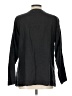 Flax 100% Linen Solid Black Long Sleeve Top Size 10 (M) - photo 2
