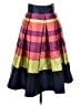 Moulinette Soeurs 100% Polyester Color Block Purple Formal Skirt Size 0 - photo 1