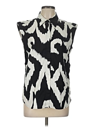 Express Sleeveless Button-Down Shirt (view 1)