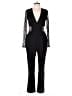 Express 100% Nylon Black Jumpsuit Size 12 - photo 1