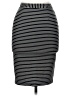 Glassons Stripes Black Casual Skirt Size 6 - photo 1