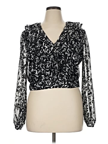 Bebe Long Sleeve Blouse (view 1)