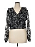 Bebe 100% Polyester Black Long Sleeve Blouse Size XL - photo 1