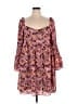 BCBGeneration Paisley Purple Casual Dress Size 14 - photo 1