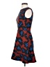 J.Crew 100% Polyester Print Blue Cocktail Dress Size 0 - photo 5