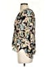 IRO 100% Viscose Floral Tan 3/4 Sleeve Blouse Size EU (FR) 34 / US 2 - photo 5