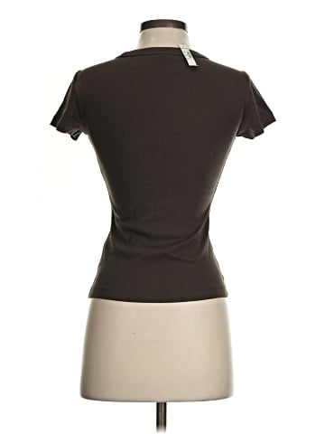 Madewell The '90s V-Neck Baby Tee in Compact Cotton (view 2)