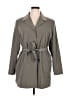 Anne Klein II Gray Trenchcoat Size XL - photo 1