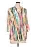 Ruby Rd. Teal 3/4 Sleeve Blouse Size L - photo 1