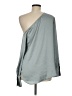 Theory Gray Long Sleeve Blouse Size M - photo 2