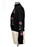 Alya Floral Black Pullover Sweater Size L - photo 5