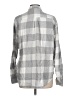 Gap 100% Cotton Checkered-gingham Gray Long Sleeve Button-Down Shirt Size L (tall) - photo 2