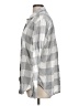 Gap 100% Cotton Checkered-gingham Gray Long Sleeve Button-Down Shirt Size L (tall) - photo 5