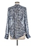 Veronica M. 100% Polyester Animal Print Blue Long Sleeve Blouse Size M - photo 2