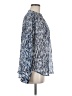 Veronica M. 100% Polyester Animal Print Blue Long Sleeve Blouse Size M - photo 4