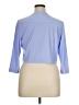 Danny And Nicole Blue 3/4 Sleeve Blouse Size XL - photo 2
