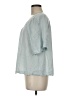 Gap Teal 3/4 Sleeve Blouse Size M - photo 5