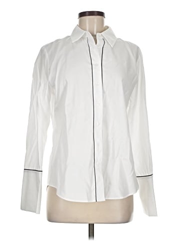 Anne Klein Long Sleeve Button-Down Shirt (view 1)