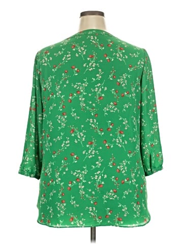 Rose + Olive 3/4 Sleeve Blouse (view 2)