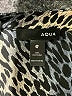 Aqua 100% Polyester Animal Print Gold Long Sleeve Blouse Size M - photo 7