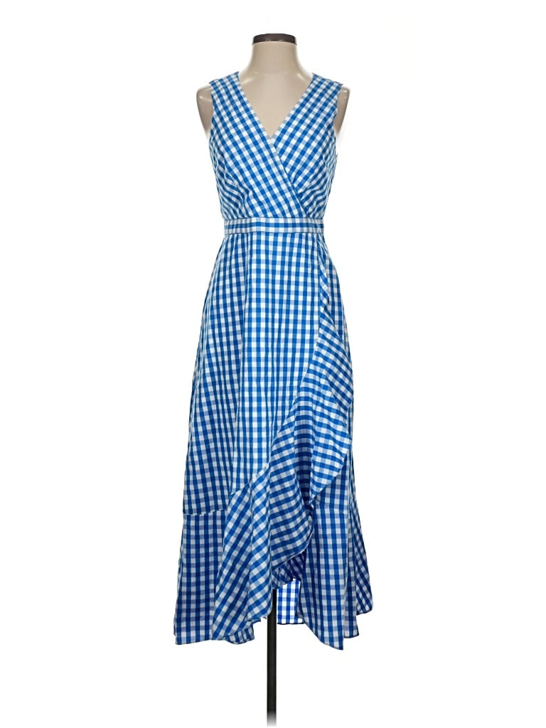 Pre-owned J.crew Factory Store Casual Dress In Blue