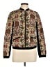 Promod 100% Polyester Floral Multi Color Brown Cardigan Size EU 38 / US 8 - photo 1